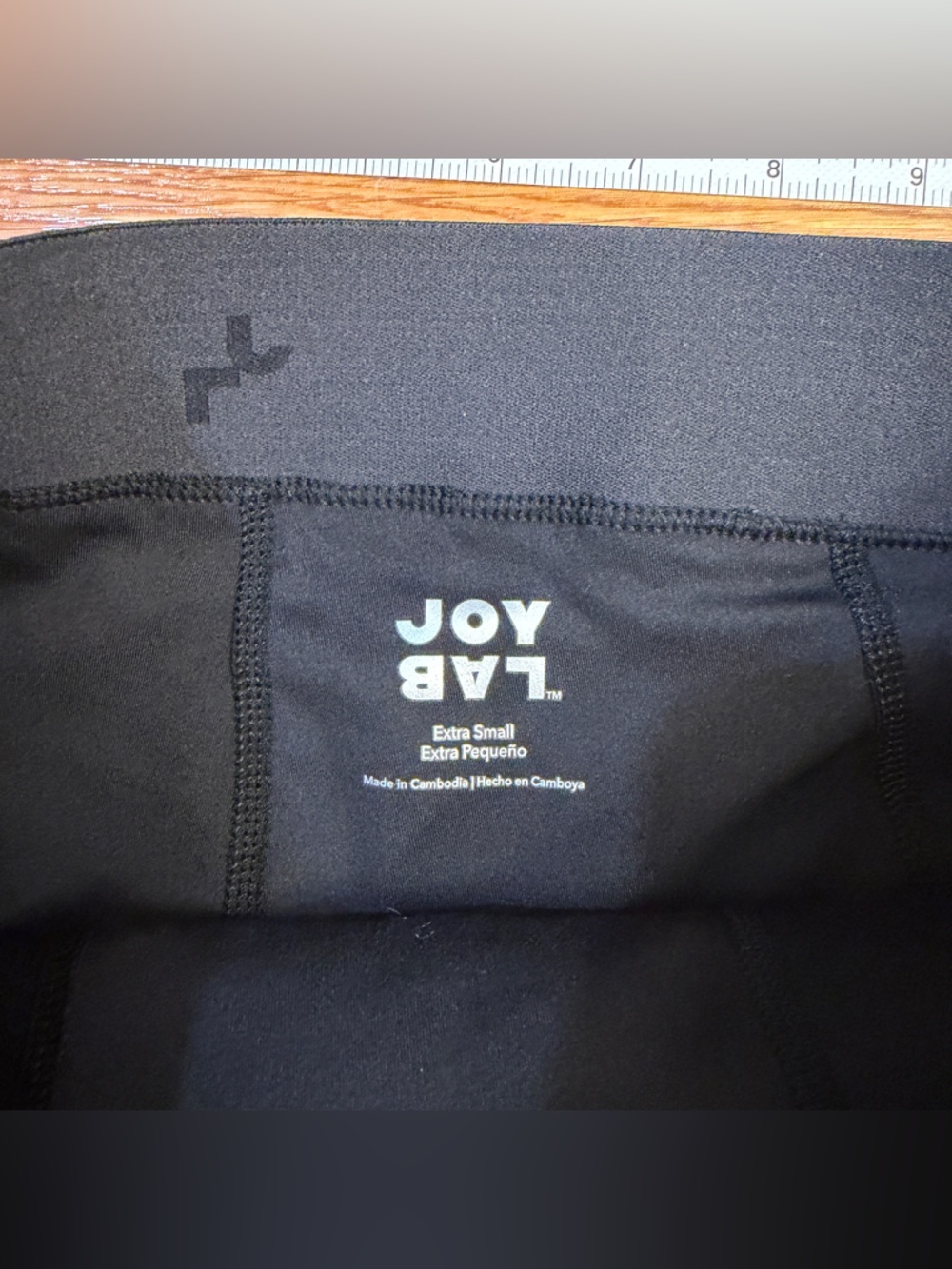 JoyLab Checkered Pleated Skort (Skirt with Shorts) in Black - Size XS - Picture 4 of 8